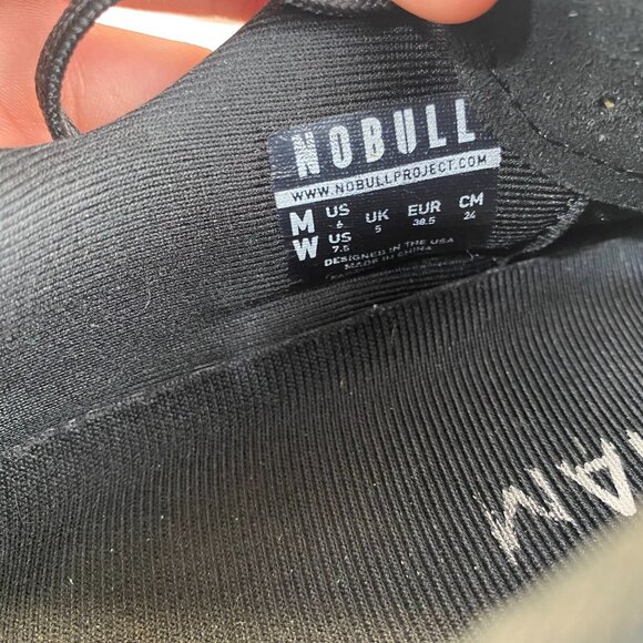 NOBULL Black Leather Gum Trainer Shoes Men’s Size 6 / Women’s Size 7.5 main image 12